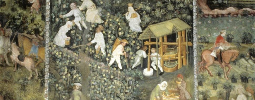 Torre dell'Aquila: affresco del Ciclo dei Mesi